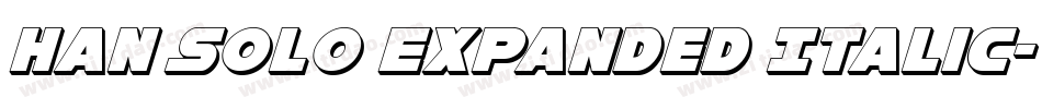 Han Solo Expanded Italic字体转换